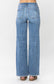 Judy Blue Mid Rise Vintage Wash Wide Leg