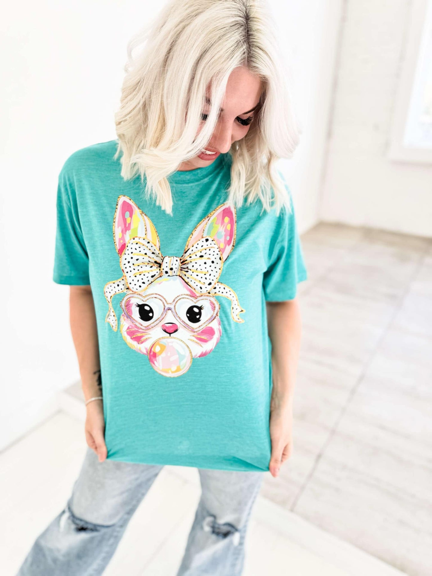 Bubble Gum Bunny Graphic Tee