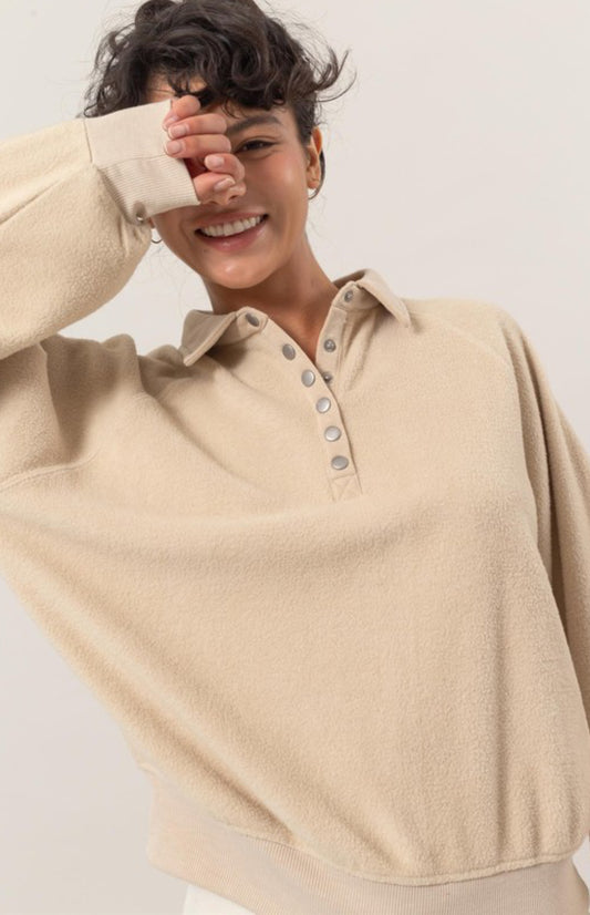 Tan Quarter Zip