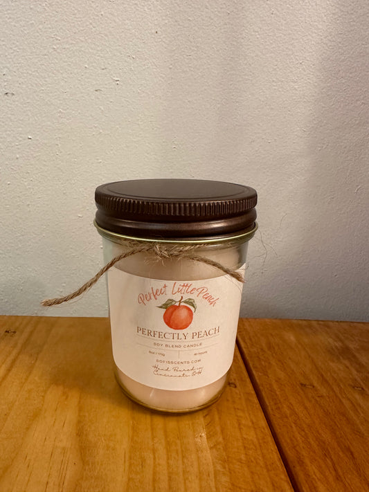 Perfectly Peach Soy Blend Candle