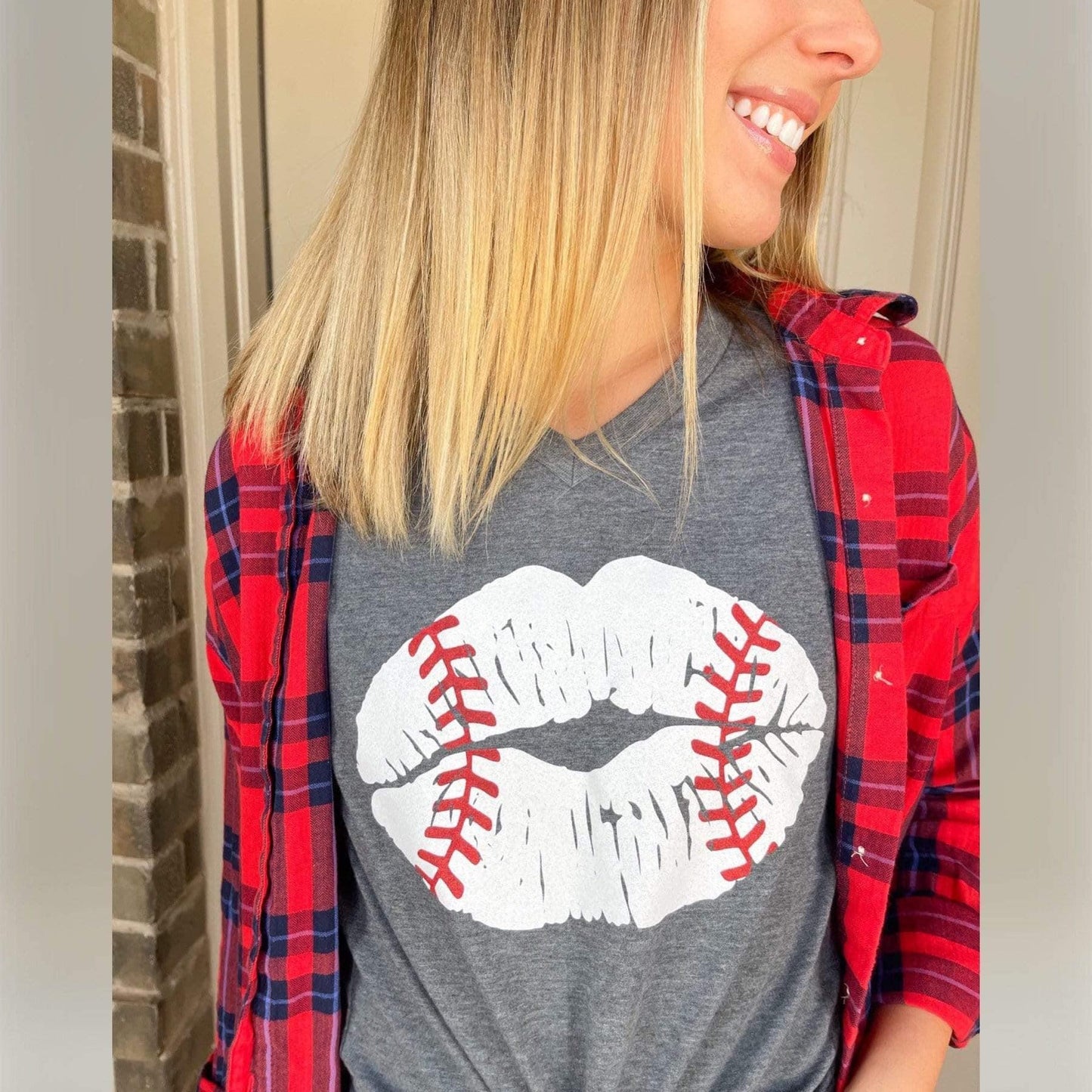 Baseball Lips Tee