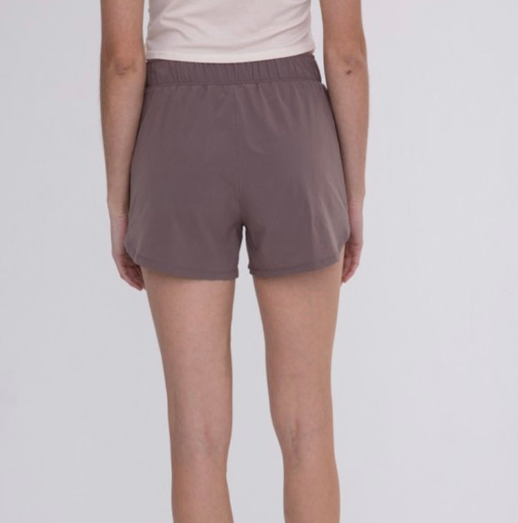 Athlesiure Shorts with Curved Hemline