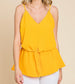 Yellow Knot Detail Top