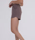 Athlesiure Shorts with Curved Hemline